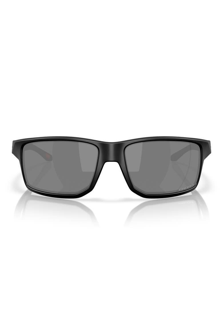 Gibston XL 62mm Rectangular Prizm™ Wrap Sunglasses, Main, color, MATTE BLACK
