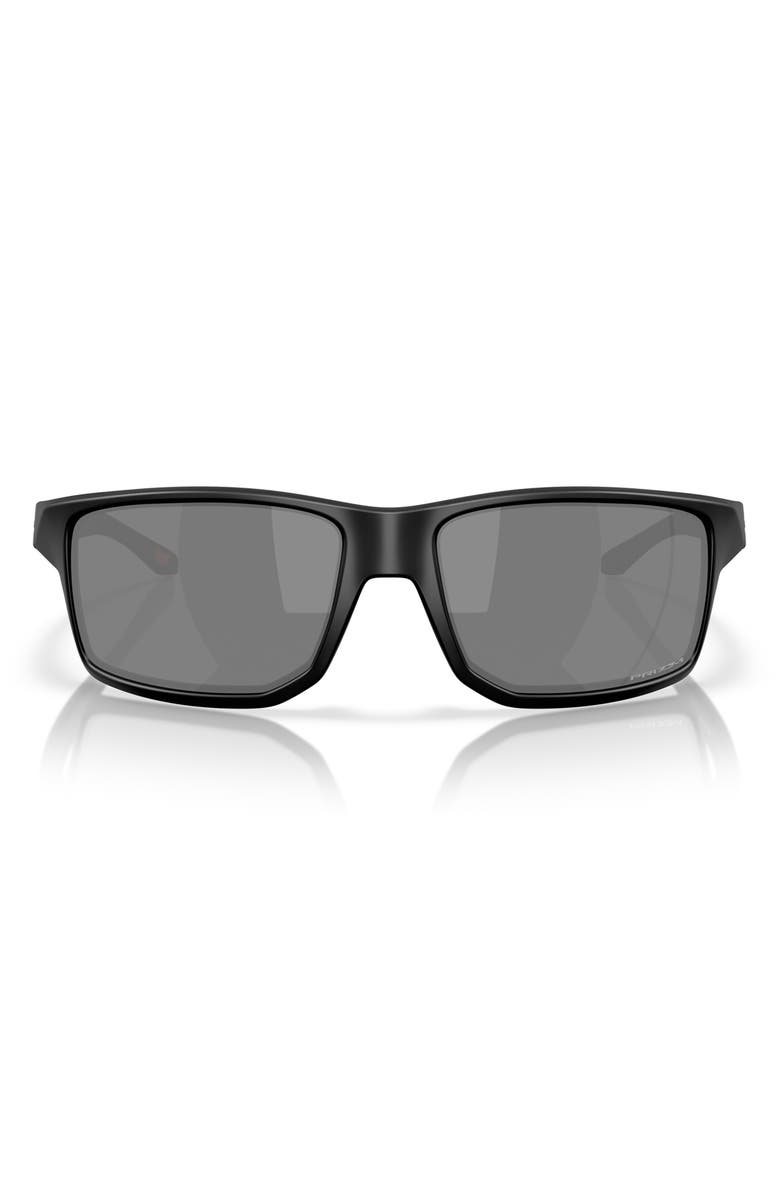 Oakley Gibston XL 62mm Rectangular Prizm<sup>™</sup> Wrap Sunglasses, Main, color, Matte Black