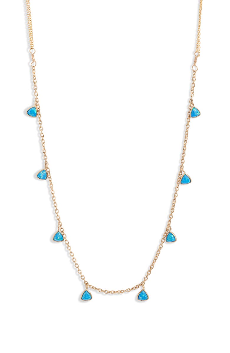 Set & Stones Greycie Shaker Station Necklace, Main, color, 