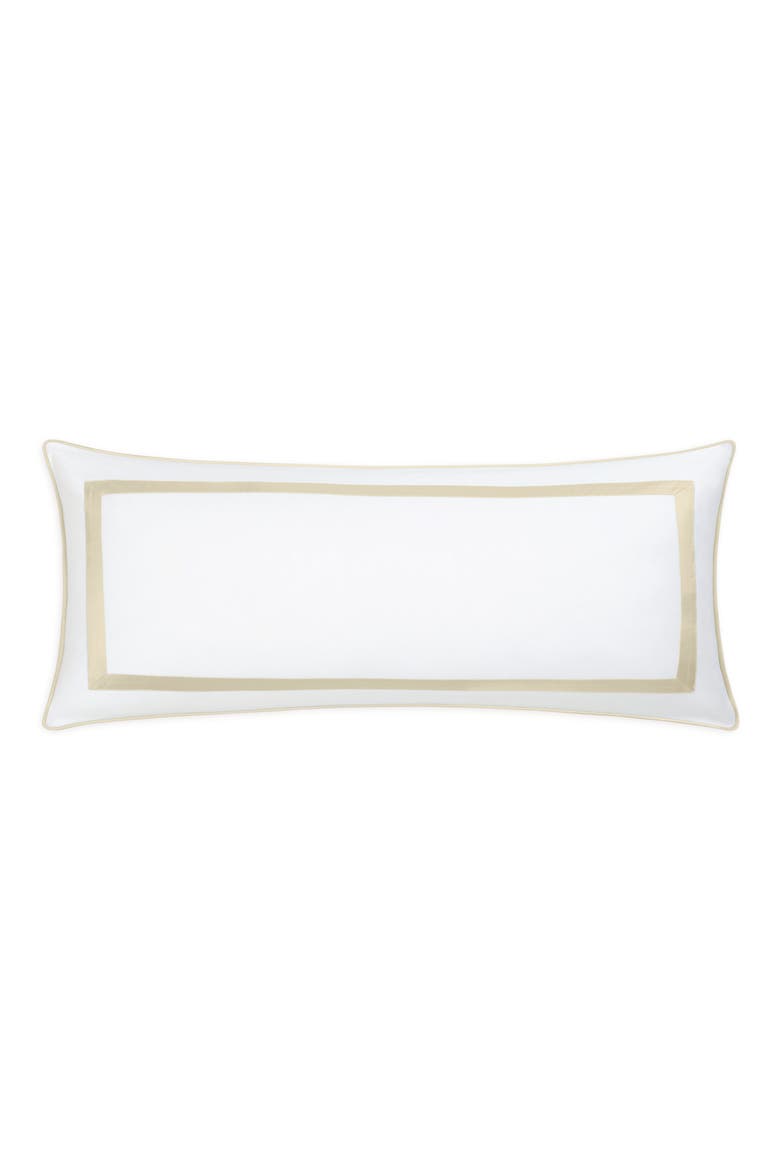 Louise Piqué Lumbar Pillow Cover, Main, color, DUNE