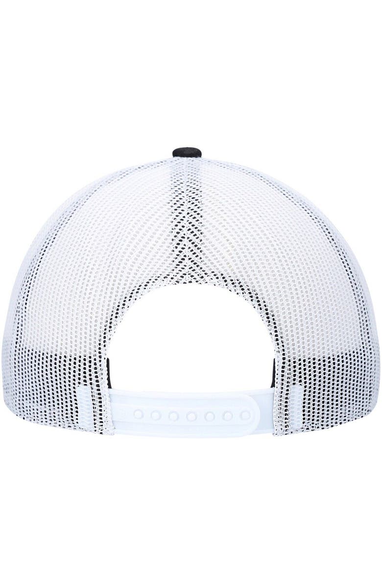 '47 Men's '47 Black/White Las Vegas Raiders Trucker Snapback Hat, Alternate, color,