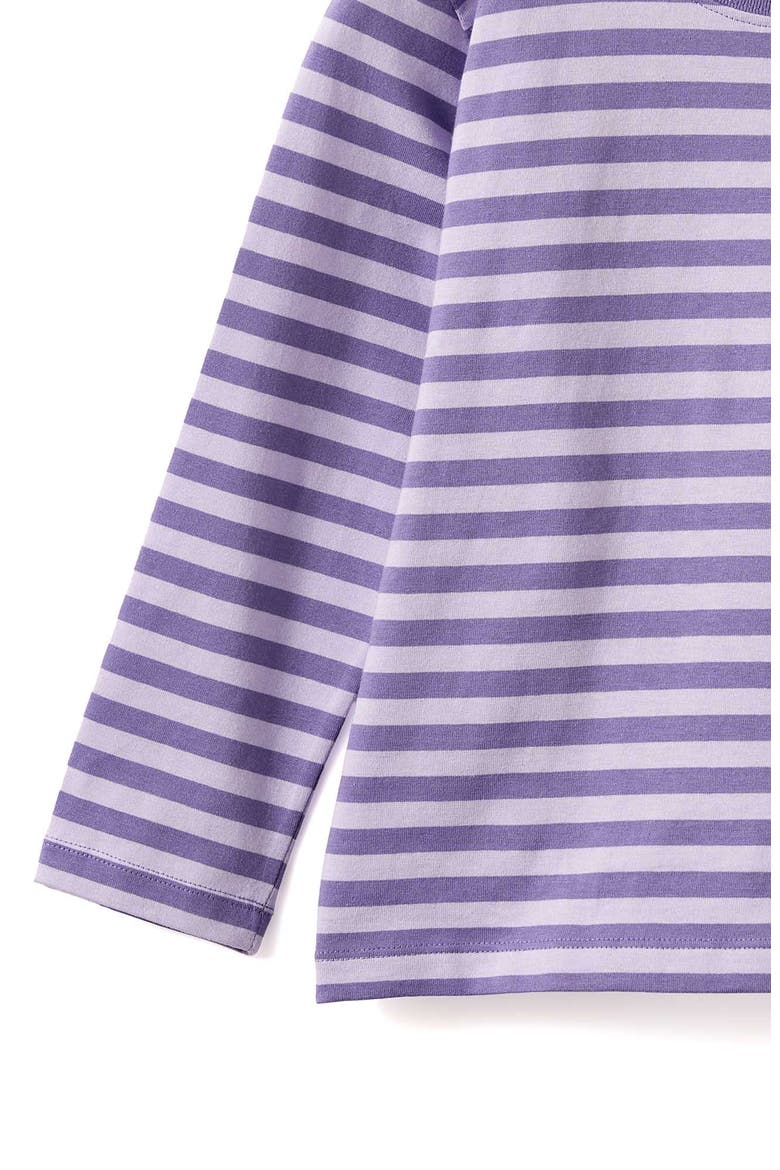 Kid's Essential Long Sleeve Boxy Tee, Alternate, color, Island Punch Vintage Lilac
