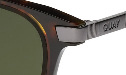 Quay Jackpot Remixed 54mm Round Polarized Sunglasses In Green