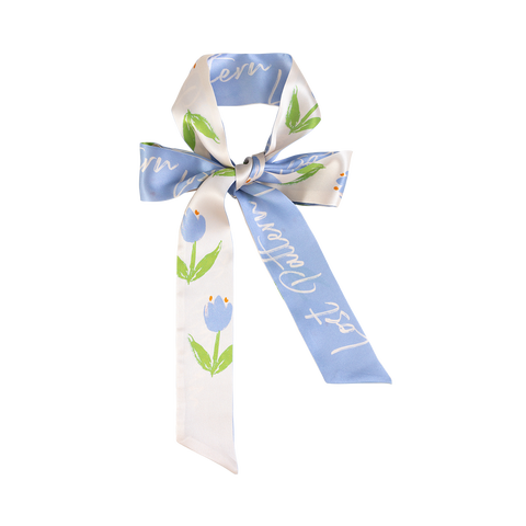 "Tulip" Silk Skinny Scarf