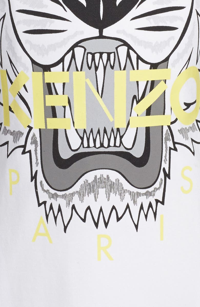 KENZO Tiger Logo T-Shirt Dress, Alternate, color, 