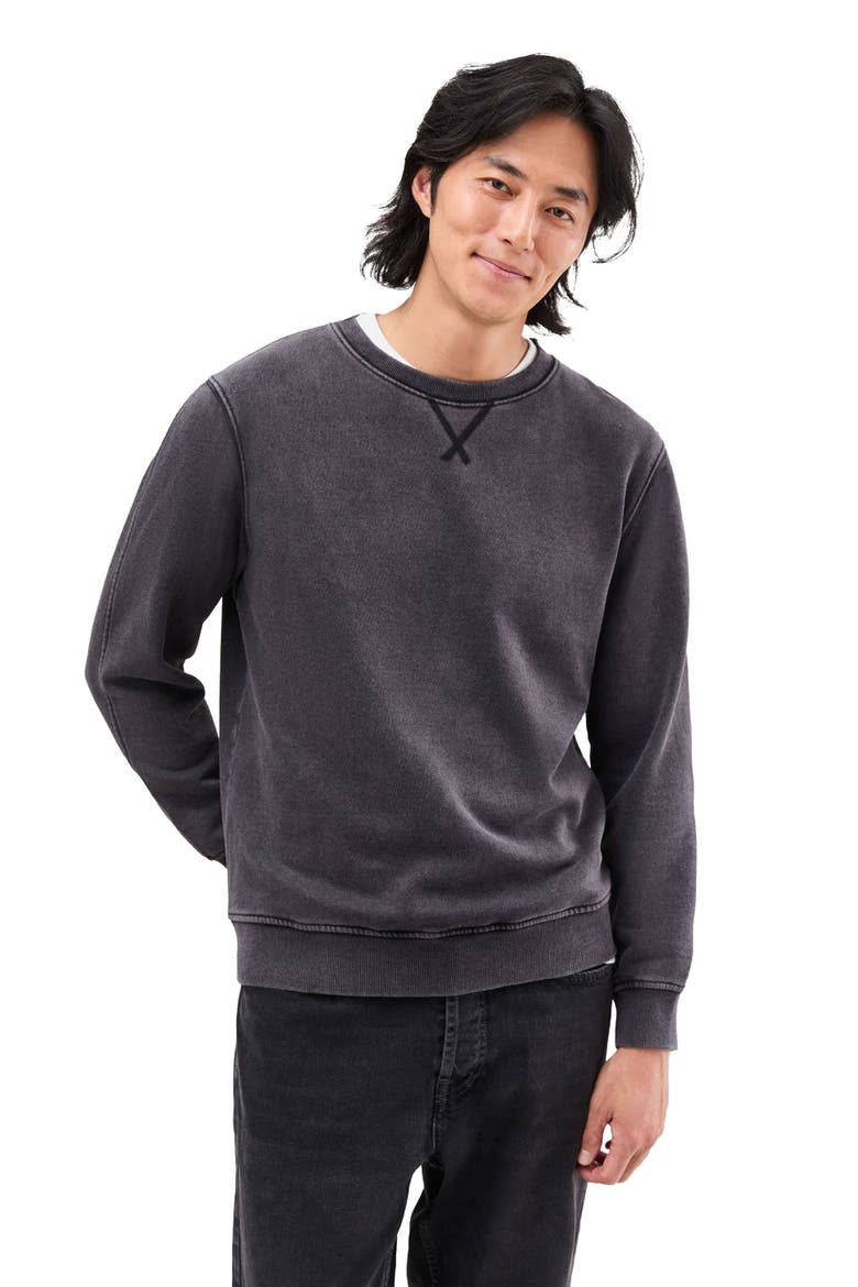 The Recycled Fleece Sweatshirt, Main, color, Mineral Black