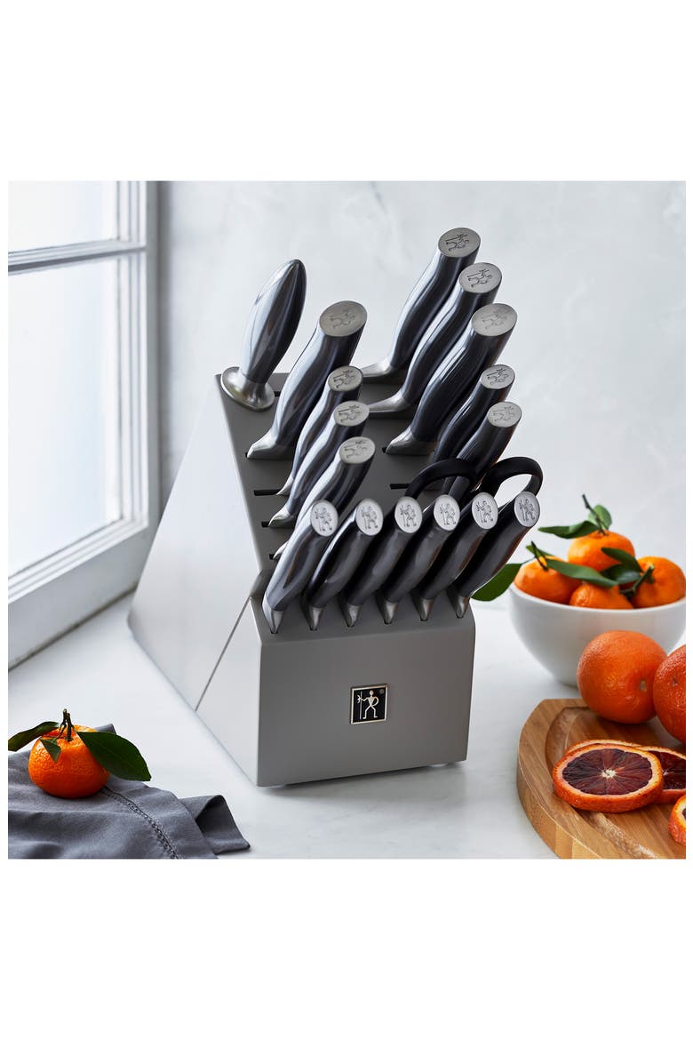 Graphite Stainless Steel Knife Block 18-Piece Set, Alternate, color, GRAPHITE