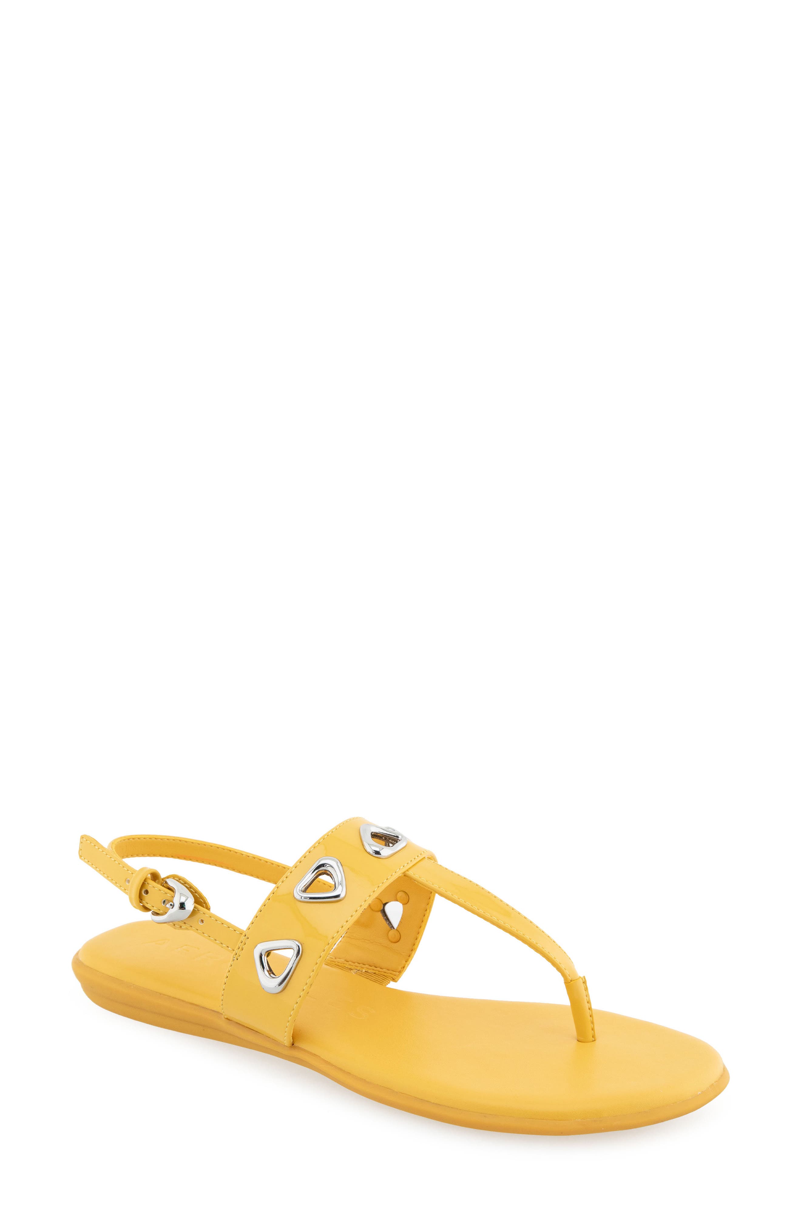  Yellow Patent Faux Leather