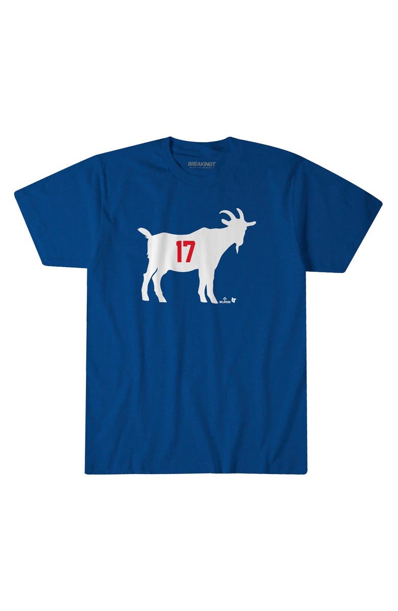 BREAKINGT Unisex BreakingT Shohei Ohtani Royal Los Angeles Dodgers GOAT T-Shirt, Main, color, Royal
