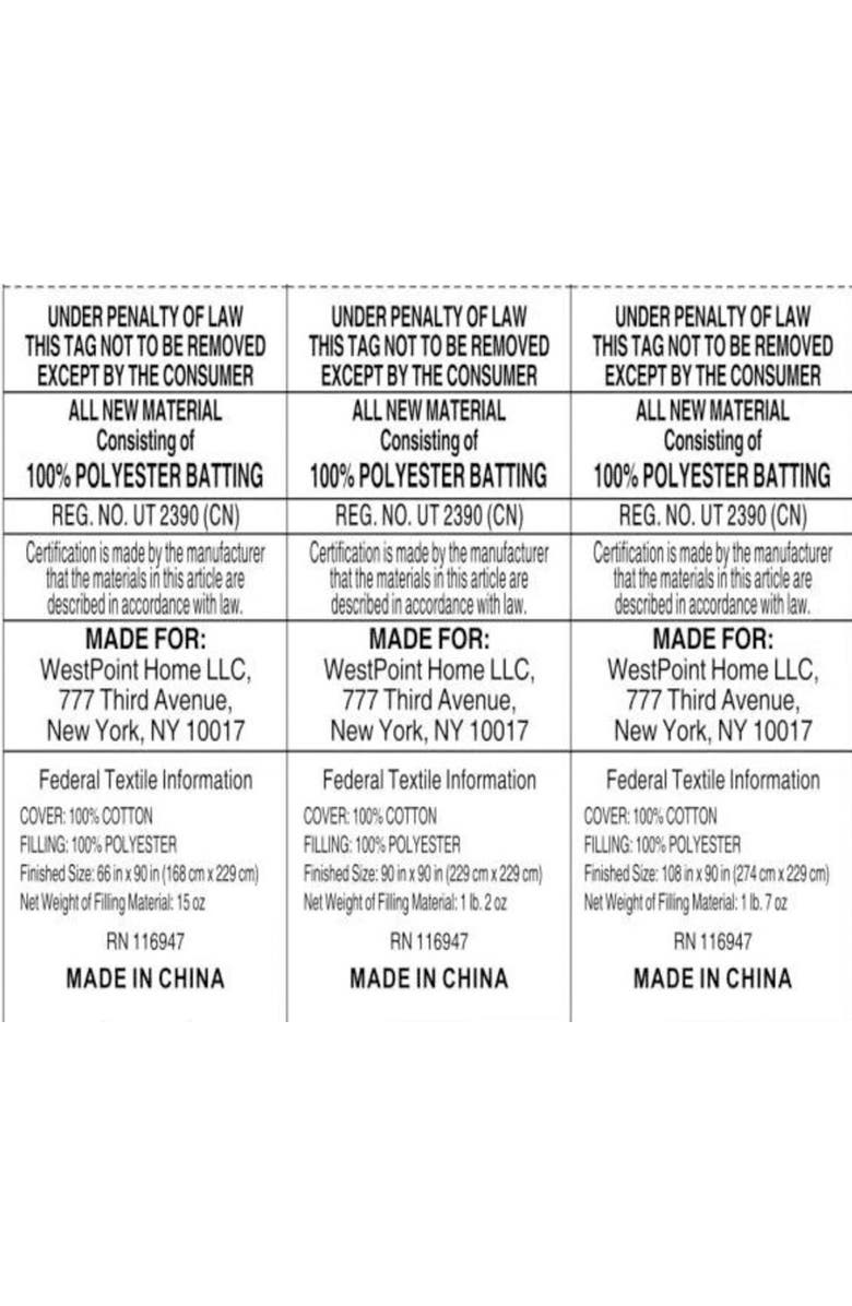 Martex EcoPure Cotton Blanket, Alternate, color, Cream