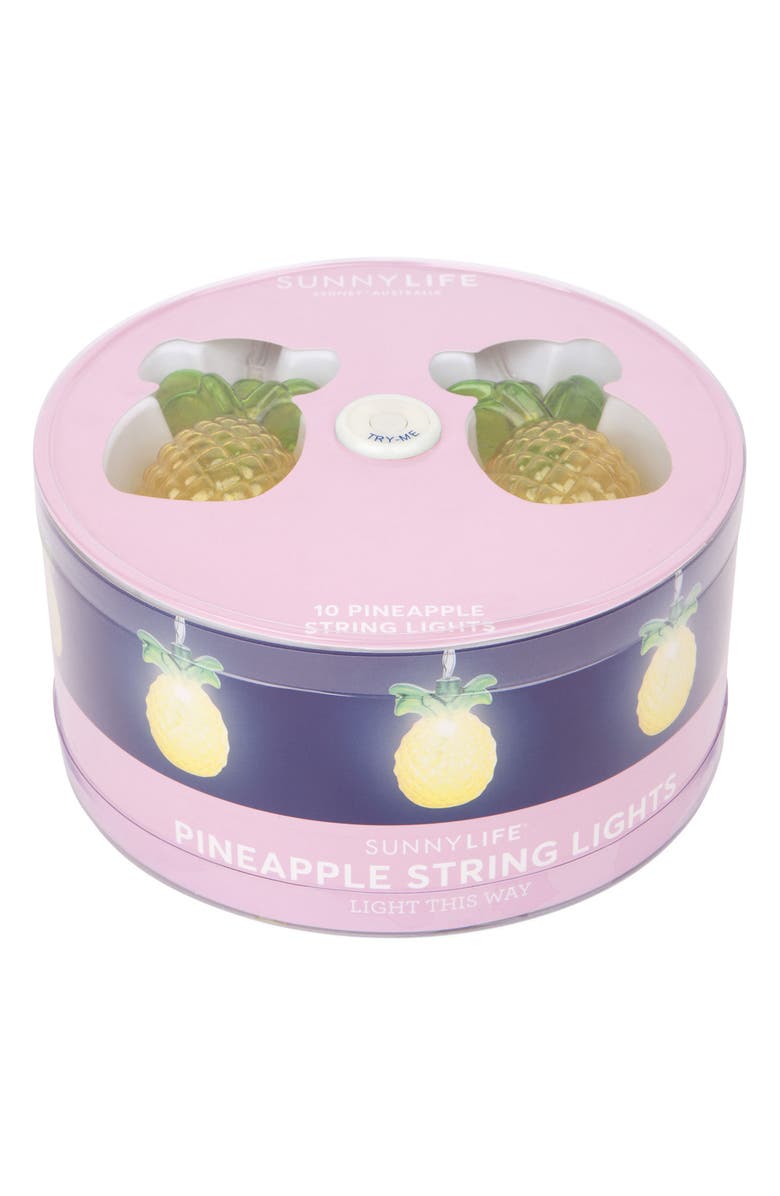 Sunnylife Pineapple String Lights, Alternate, color, 