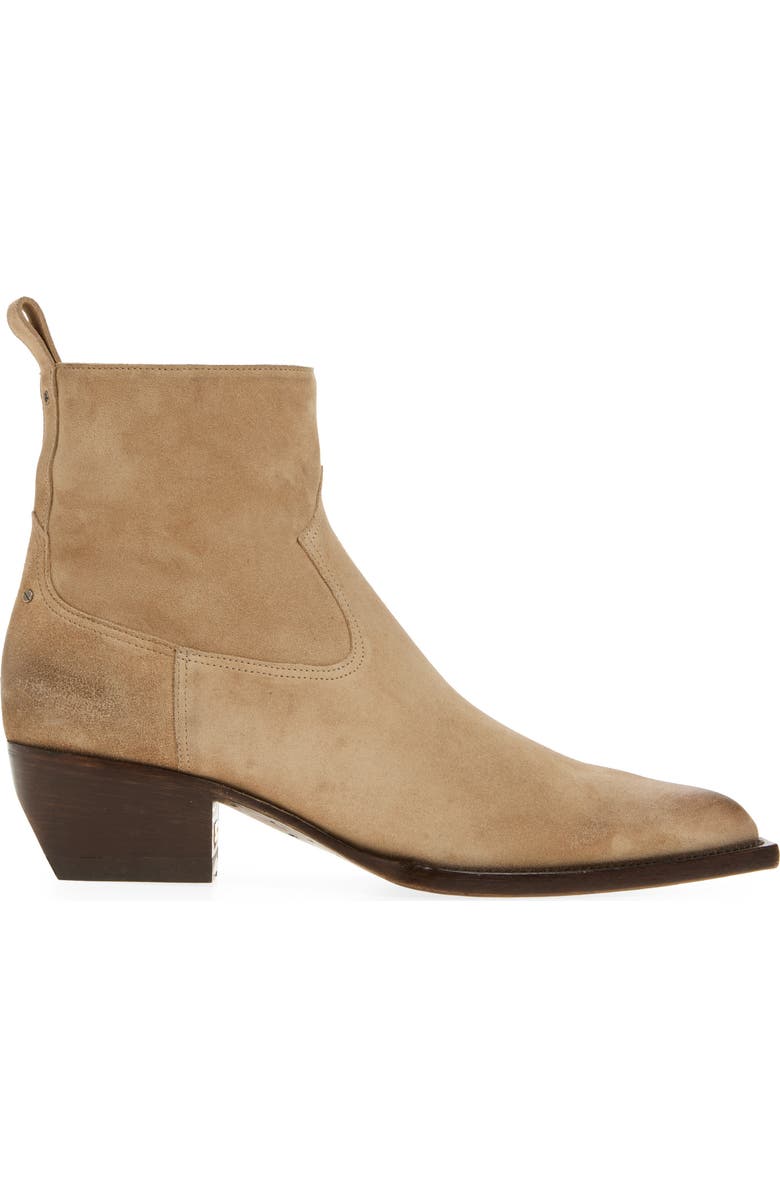 Golden Goose Debbie Pointed Toe Western Boot, Alternate, color, Sand
