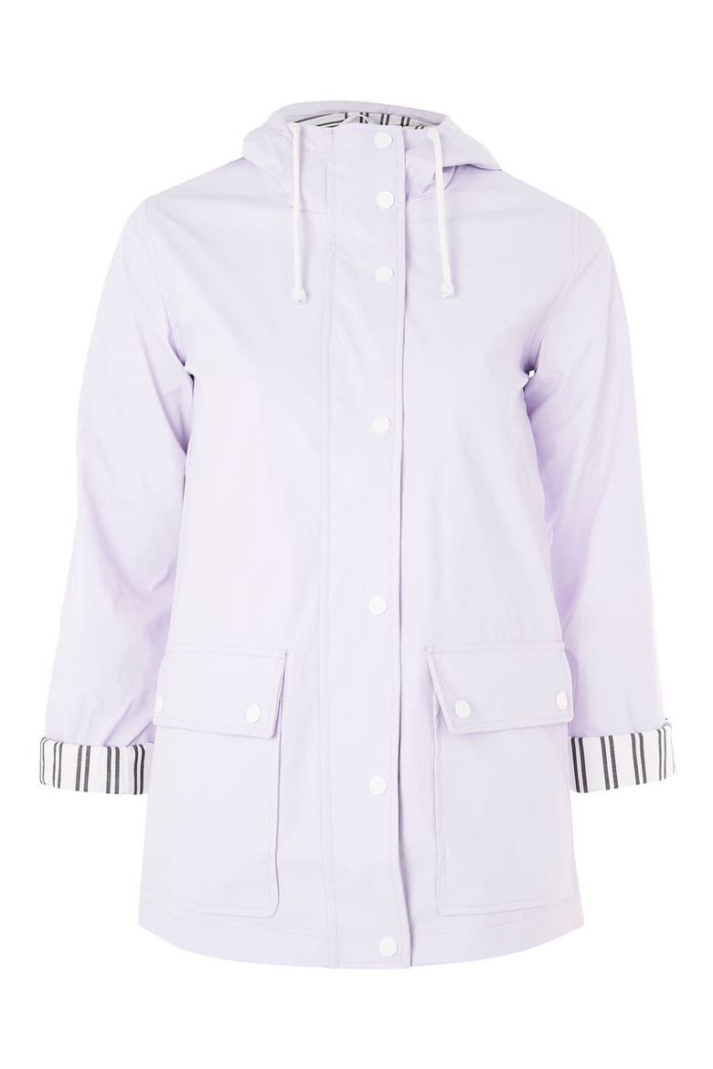 Maisie Rain Mac Jacket, Alternate, color, LILAC