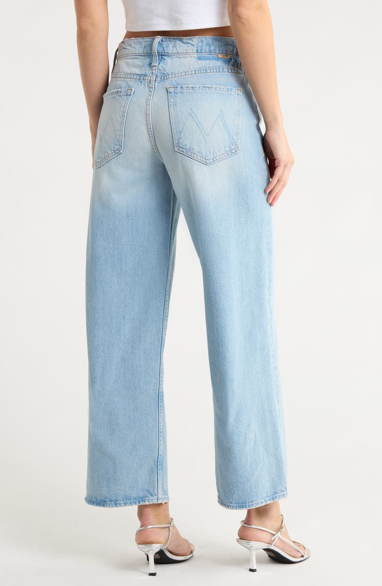 MOTHER The Spinner Zip Ankle Non-Stretch Cotton Jeans, Alternate, color,