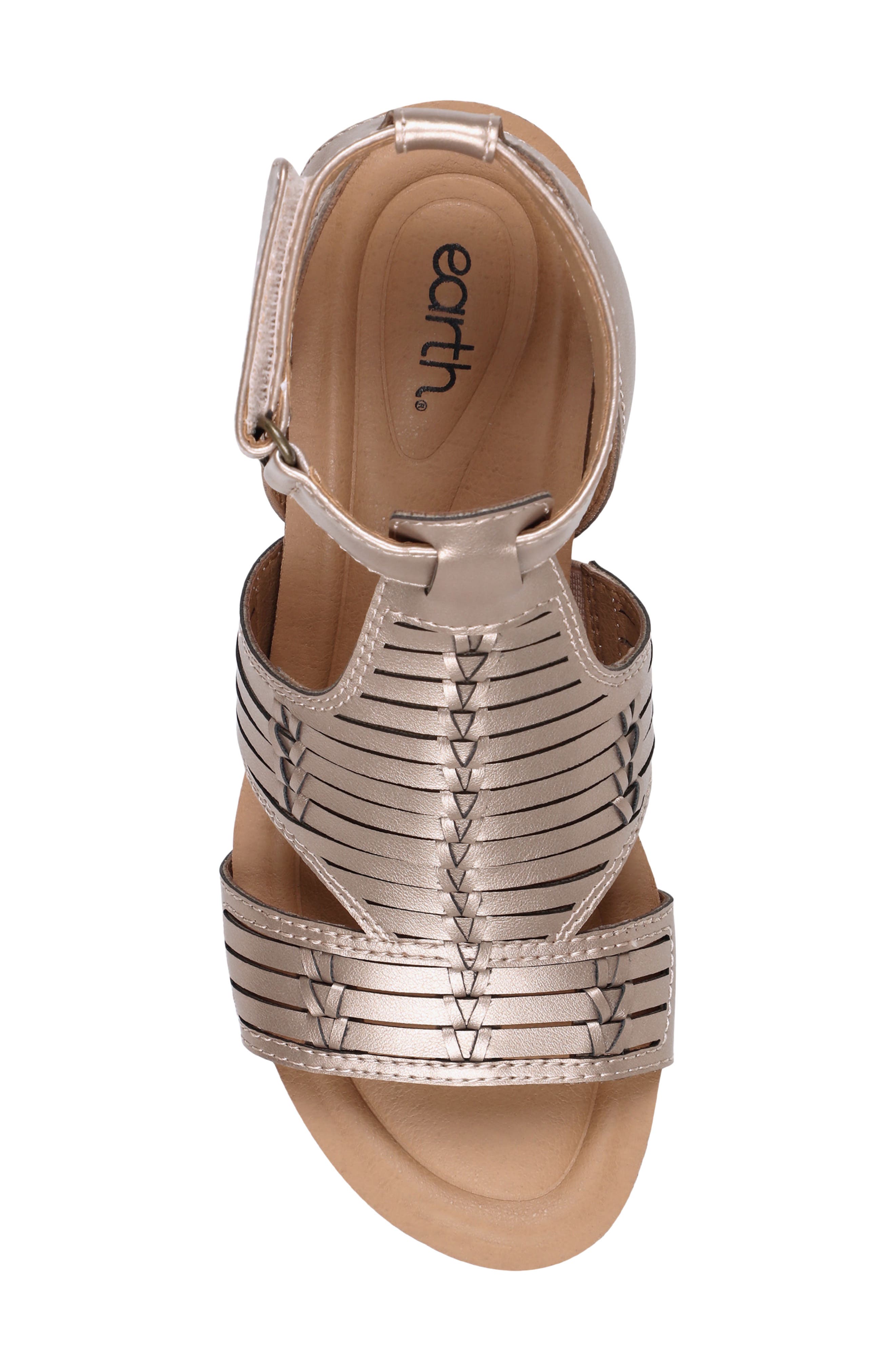 Helodie Wedge Sandal, Alternate, color, PEWTER