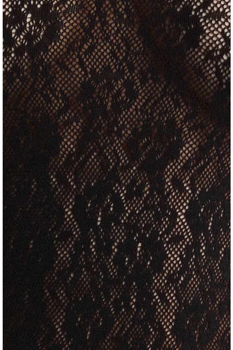 Cami Chic Lace Basque & G-String Set, Alternate, color, BLACK