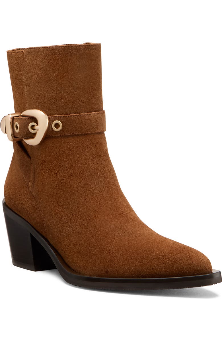 Stuart Weitzman Maven Western Bootie, Main, color, Doe/ Dark Brown