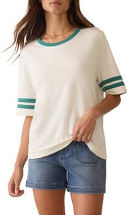 Faherty Cloud Varsity Cotton & Modal T-Shirt