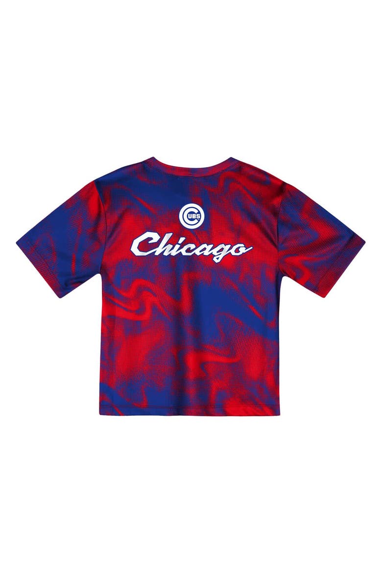 Toddler Red/Royal Chicago Cubs Pinch Hitter Infielder T-Shirt & Shorts Set, Alternate, color, Red