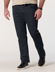 Oak Hill by DXL Big & Tall Straight-fit 5-pocket Tech Pants