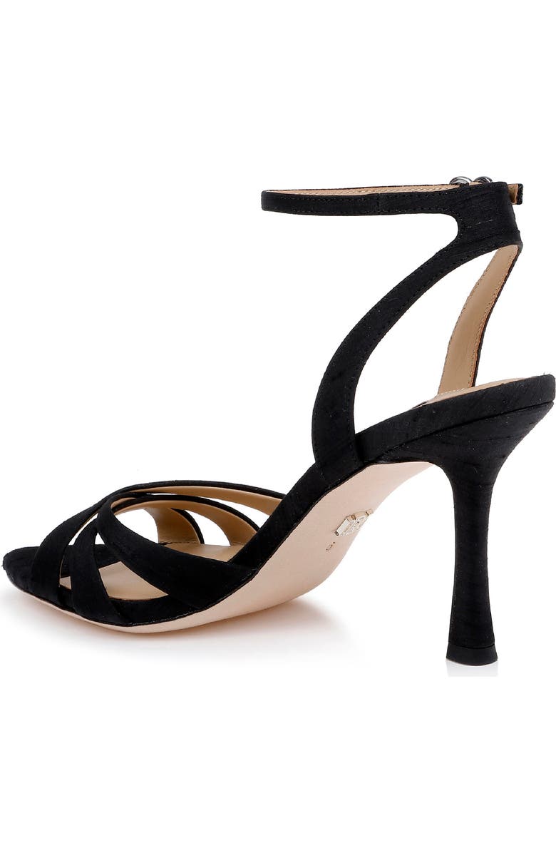 Badgley Mischka Collection Xeilani Ankle Strap Sandal, Alternate, color, Black Silk