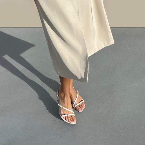 Neil J. Rodgers Janel Sandal In Bone Nappa