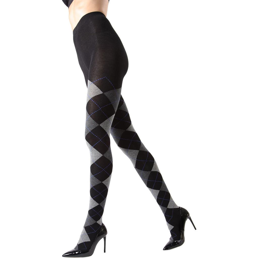 MeMoi Argyle Sweater Tights in Dark Gray Heather  product