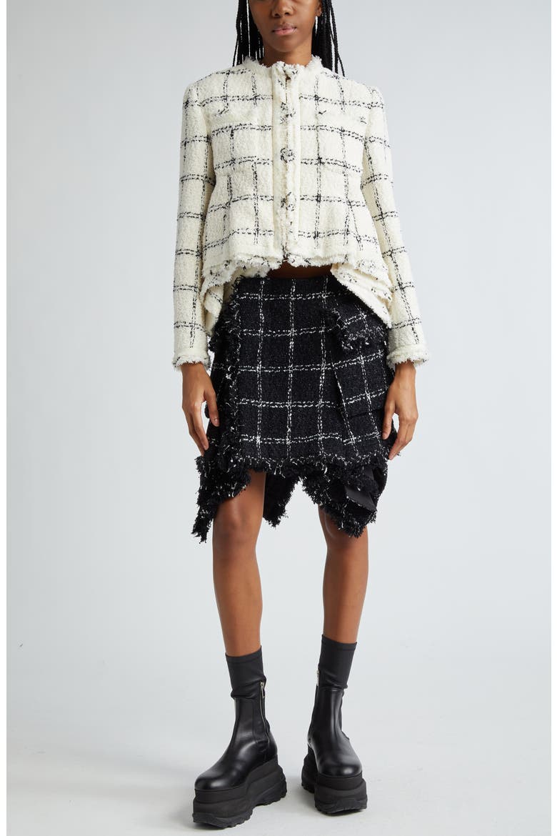 Tweed Jacket, Alternate, color, OFF WHITE