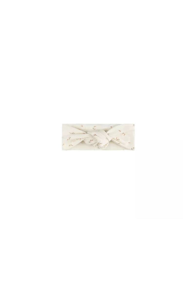 Ely's & Co. Baby Cotton Printed Floral Headband, Main, color, Ivory