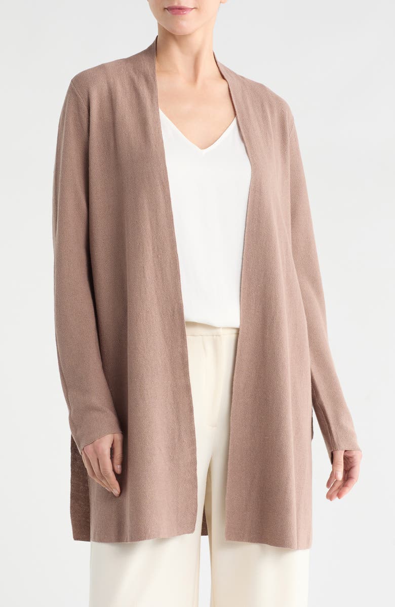 Organic Linen & Organic Cotton Long Cardigan