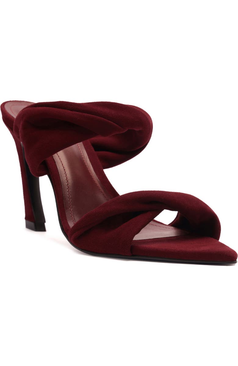 Schutz Meline Pointed Toe Slide Sandal, Main, color, Vino