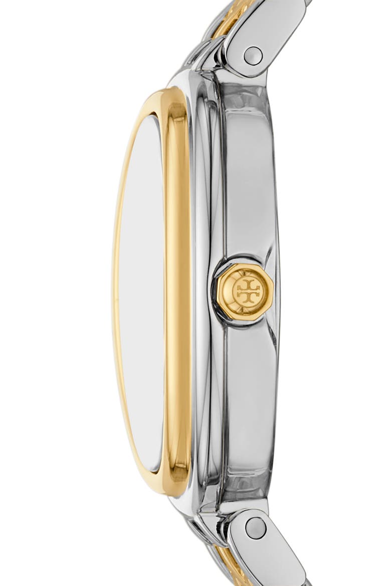 The Oval Bracelet Watch, 22mm x 28mm, Alternate, color, TWO TONE