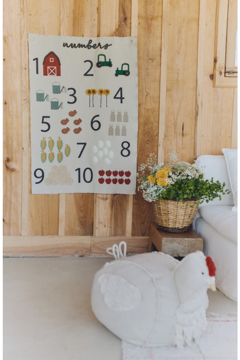 Farm Numbers Wall Hanging, Alternate, color, NATURAL