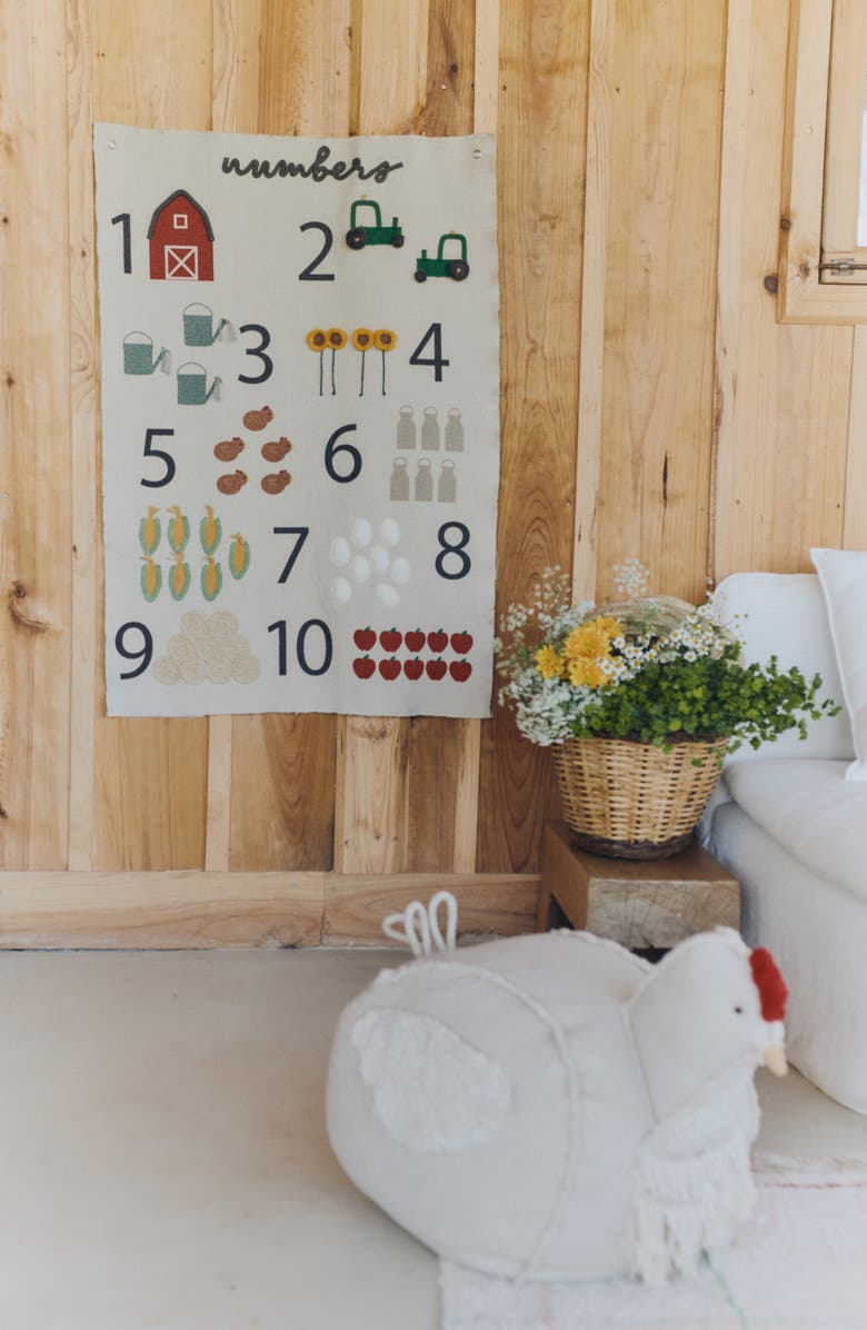 Lorena Canals Farm Numbers Wall Hanging, Alternate, color, 