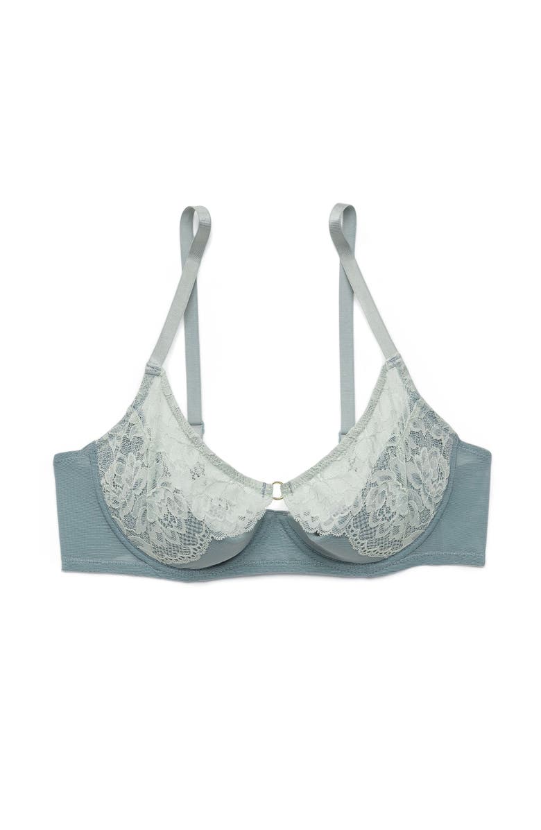 Adore Me Abella Unlined Balconette Bra, Alternate, color, Dark Grey