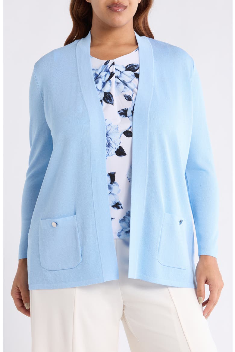 Malibu Open Front Cardigan, Main, color, LAKESHORE