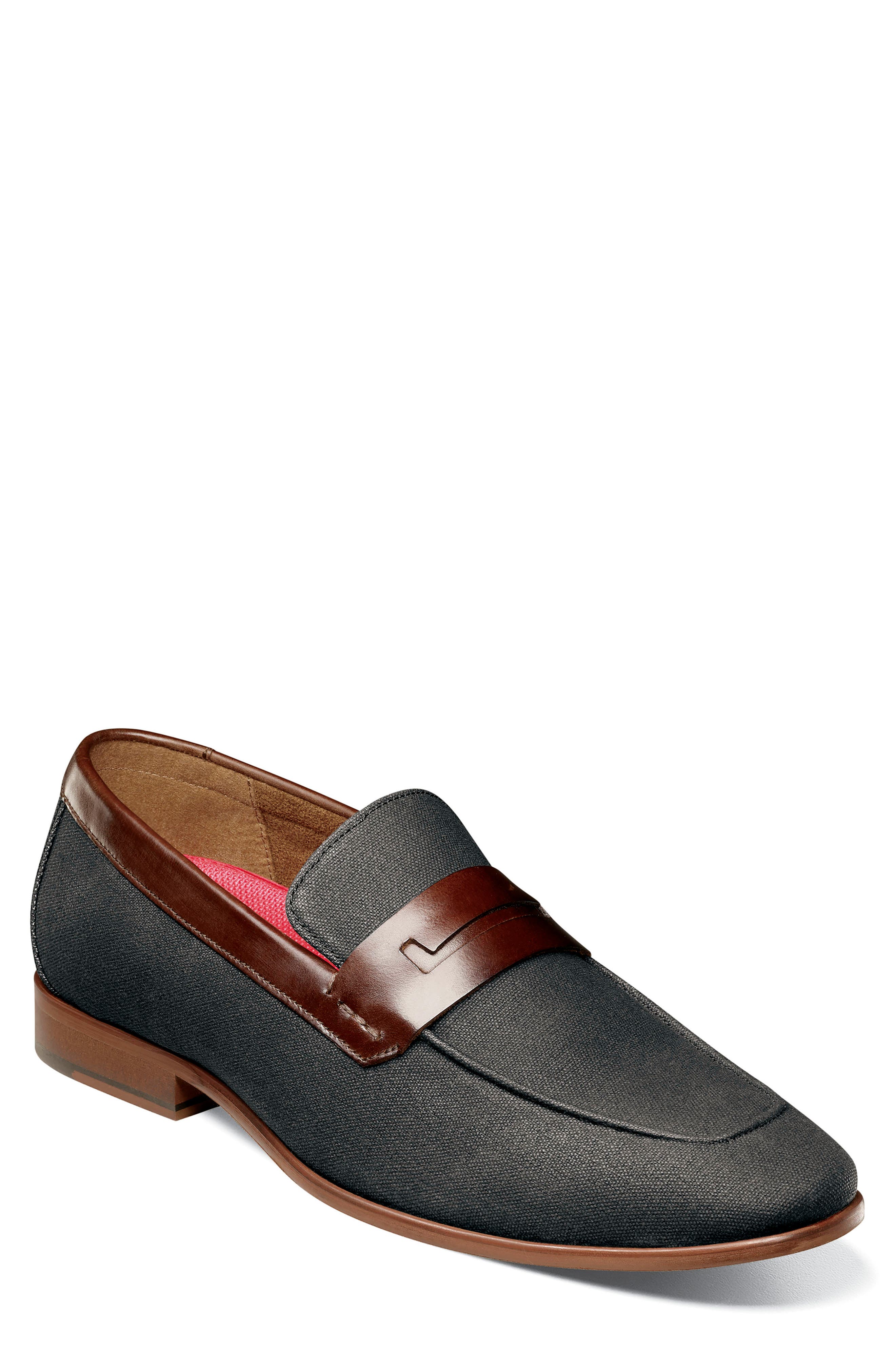 Stacy Adams Gill Saddle Loafer, Main, color, Black Multi