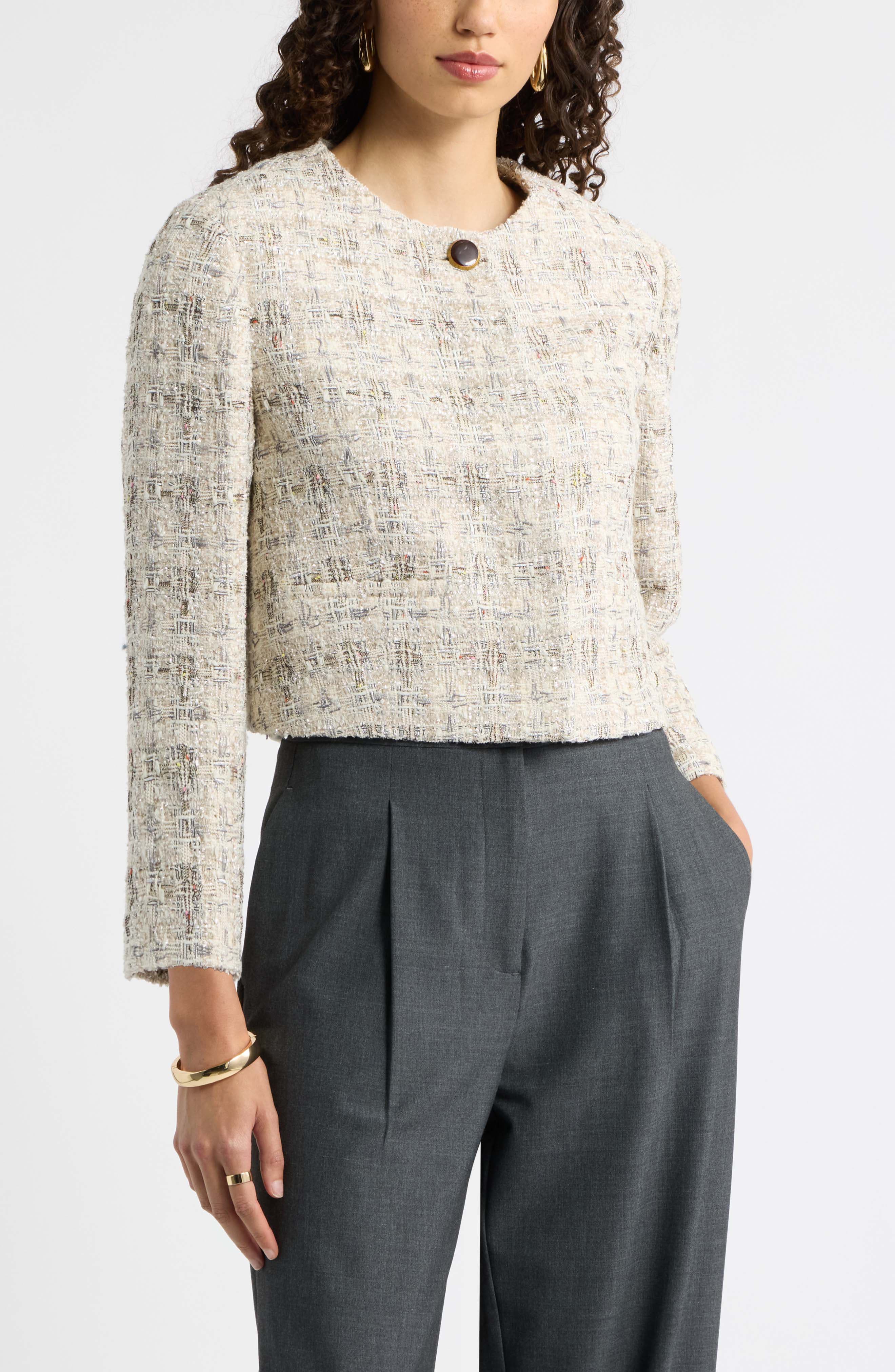selected IVORY PLAID