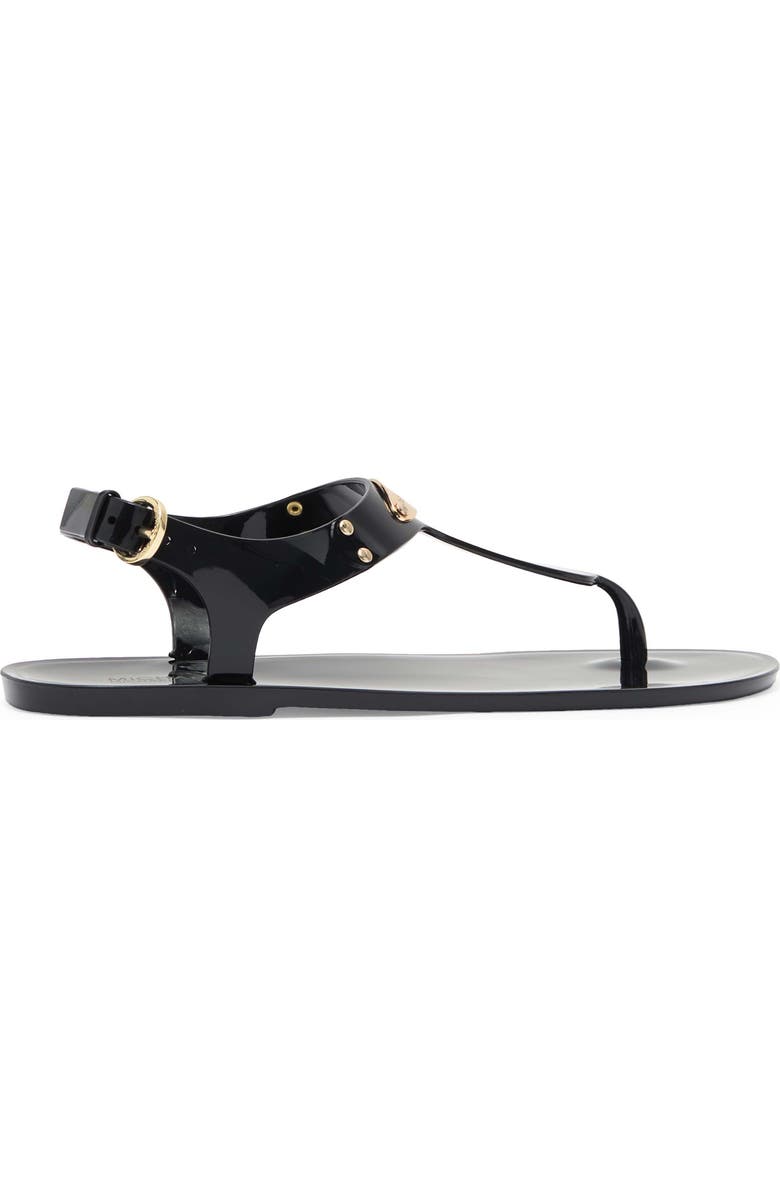 MICHAEL Michael Kors Logo Plate Jelly Sandal, Alternate, color,