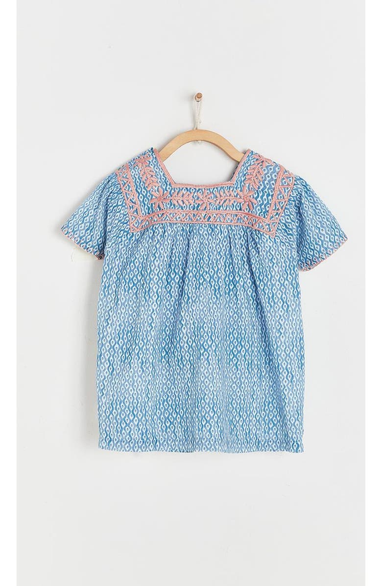 Babycottons Afrika Spaghetti Strap Blouse for Infant, Alternate, color, Pastel Blue