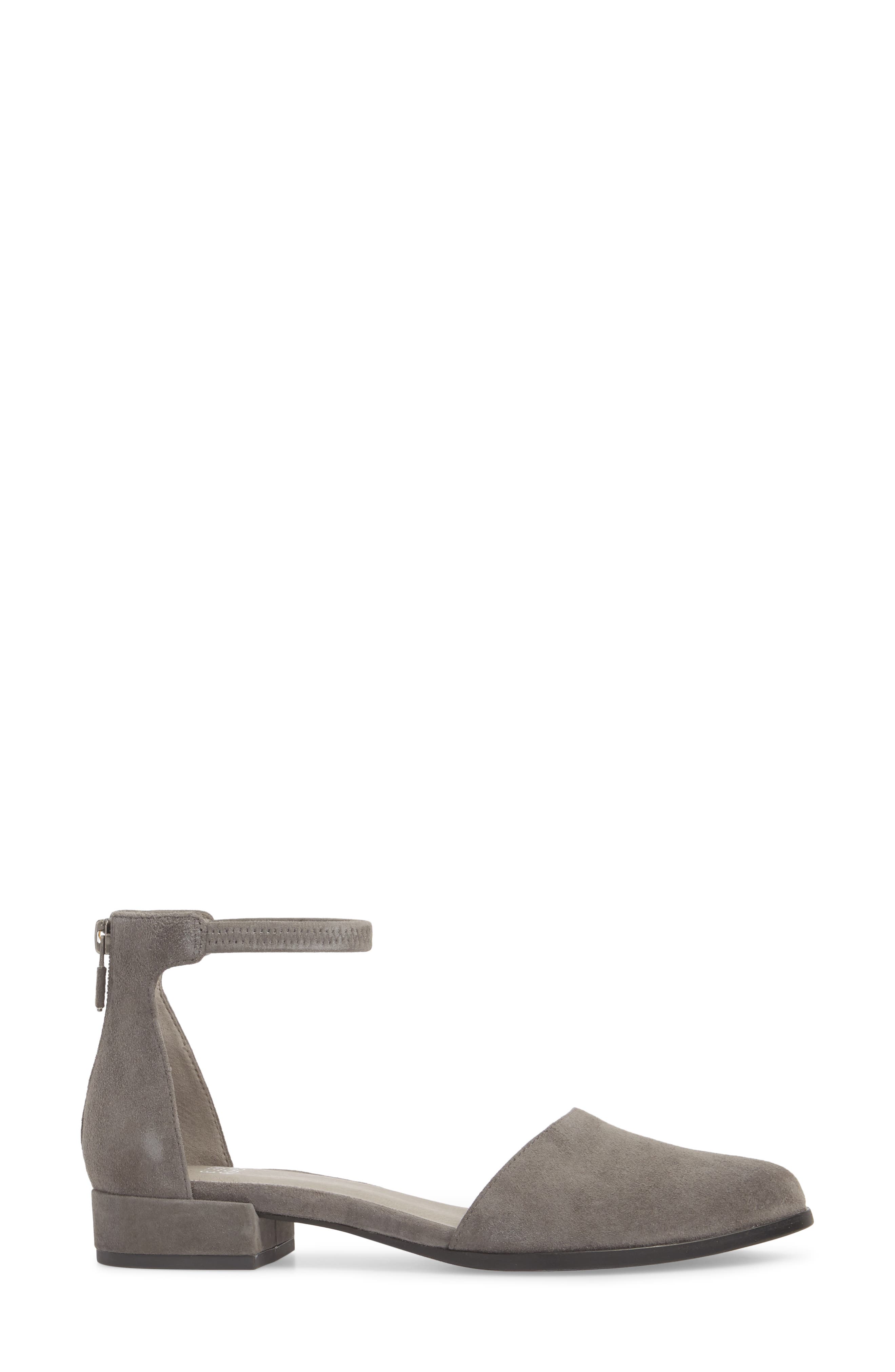 Hutton Ankle Strap Shoe, Alternate, color, GRAPHITE SUEDE