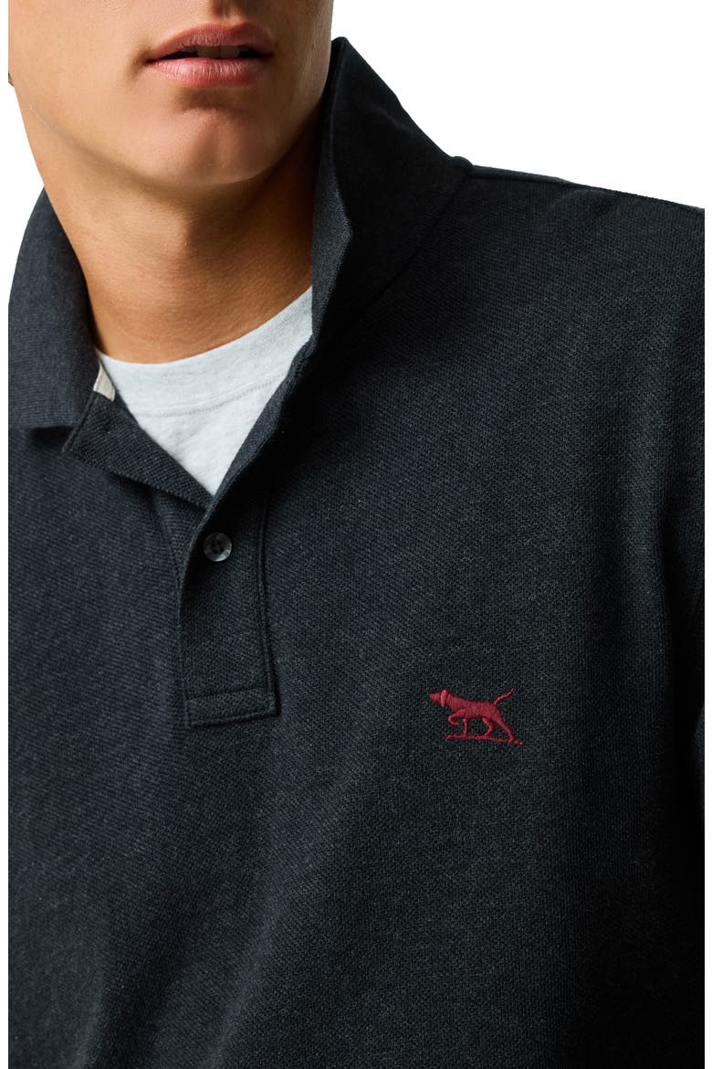 Gunn Piqué Polo, Alternate, color, GRAPHITE