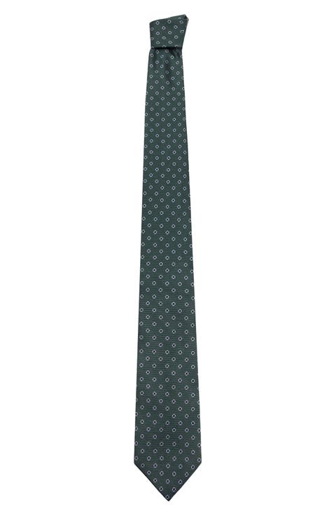 Medallion Silk Blend Tie