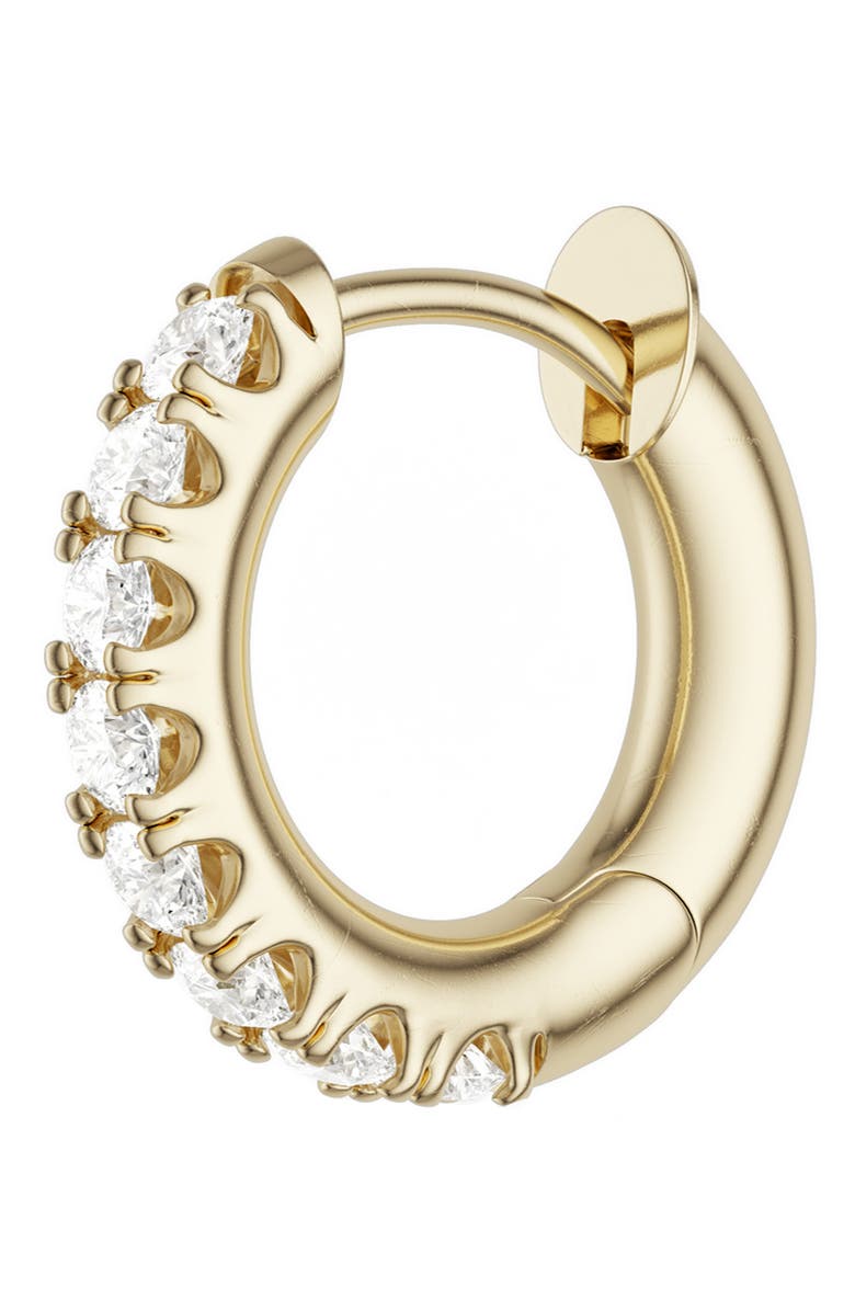 Spinelli Kilcollin Mini Micro Pavé Diamond Hoop Earring, Main, color,