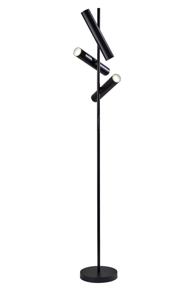 Greer LED Floor Lamp, Main, color, BLACK
