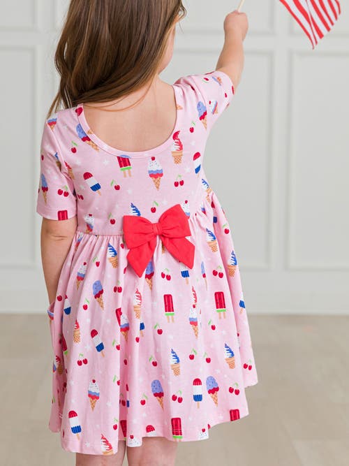 Rufflebutts Baby Girls Knit Short Sleeve Twirl Dress