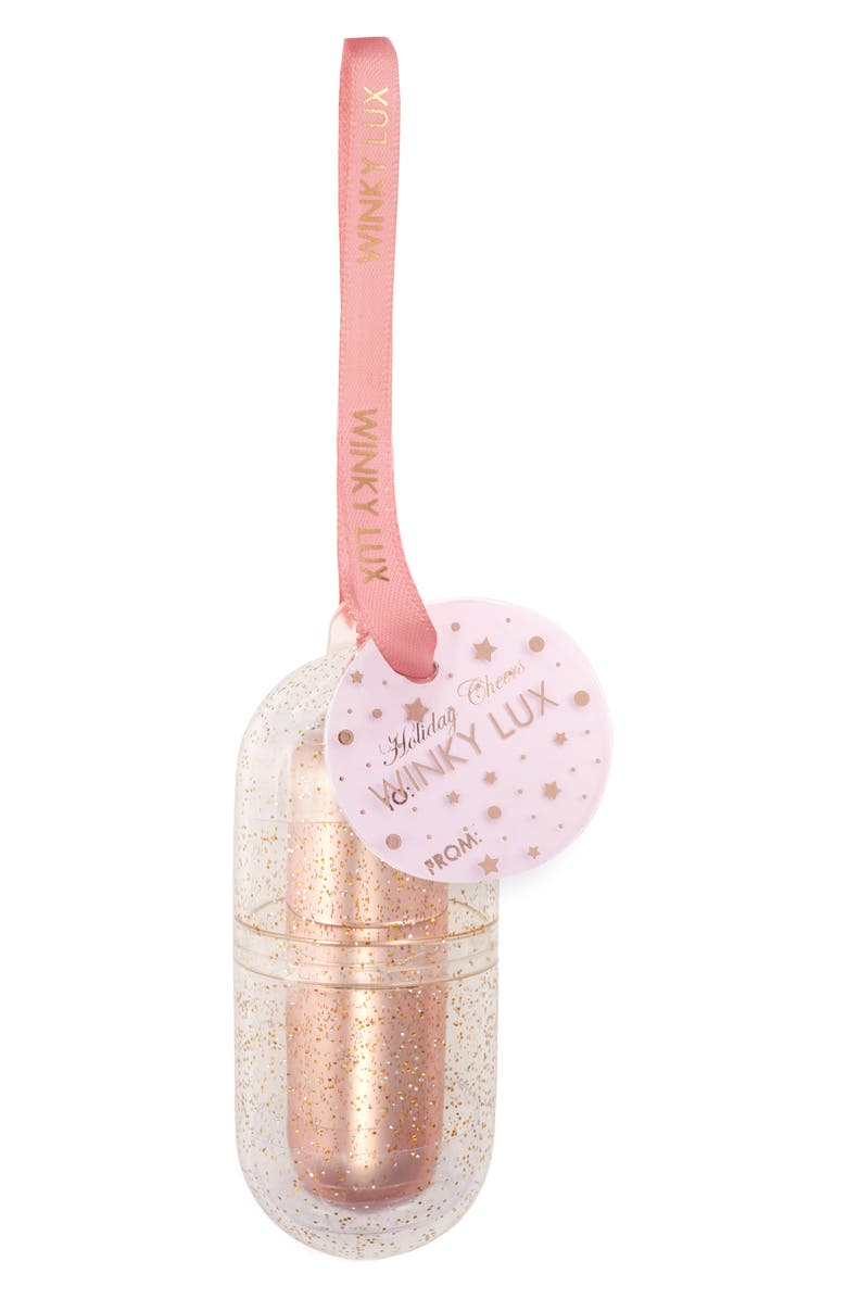 Winky Lux Holiday Cheer Full Size Rose Gold Glimmer Balm Ornament, Alternate, color,