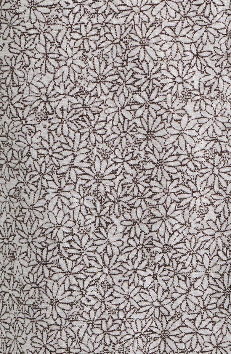 BOSS Roan Short Sleeve Stretch Linen Button-Up Shirt, Alternate, color, Dark Brown