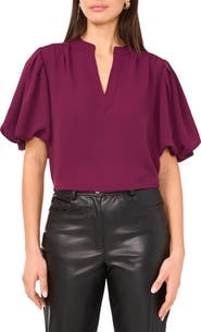 Vince Camuto Puff Sleeve Popover Top