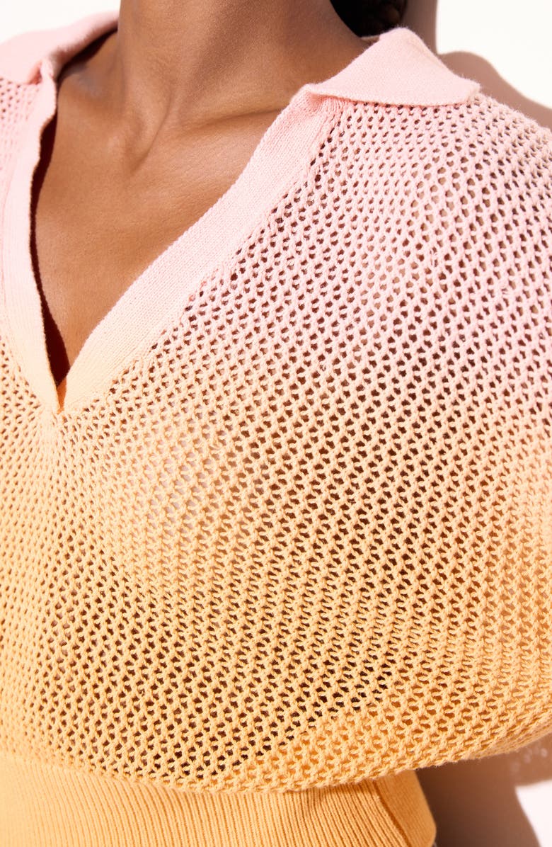 Spiritual Gangster Mona Crochet Top, Alternate, color, Sorbet